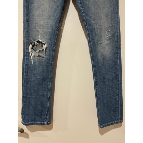 Pilcro And The Letterpress Anthropologie Light Wash Jeans Hyphen Fit Size 27 EUC - Picture 6 of 13